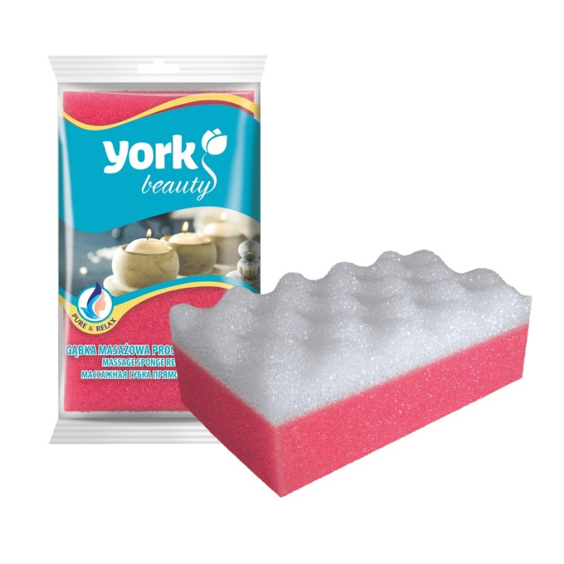 YORK BEAUTY Masāžas sūklis RECTANGULAR -
