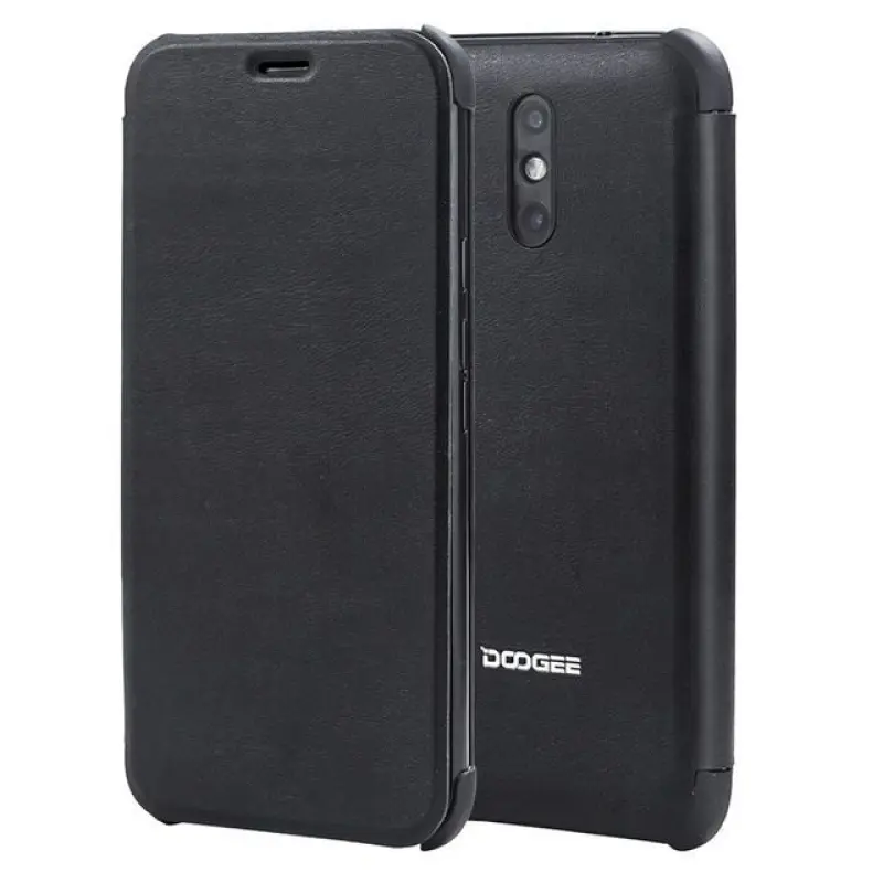 Doogee X10 Flip case + tempered