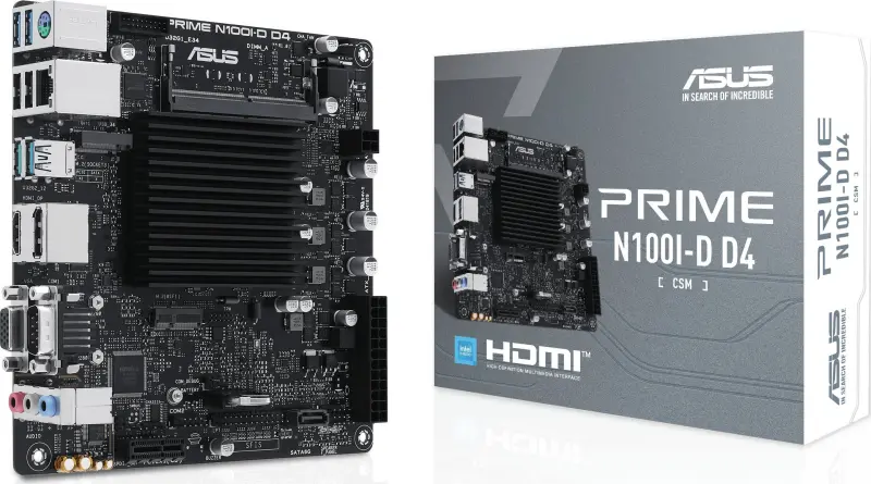 Asus PRIME N100I-D D4-CSM galvenā plate