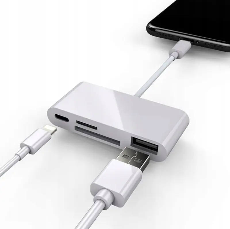 ZENWIRE Card Reader Lightning White -
