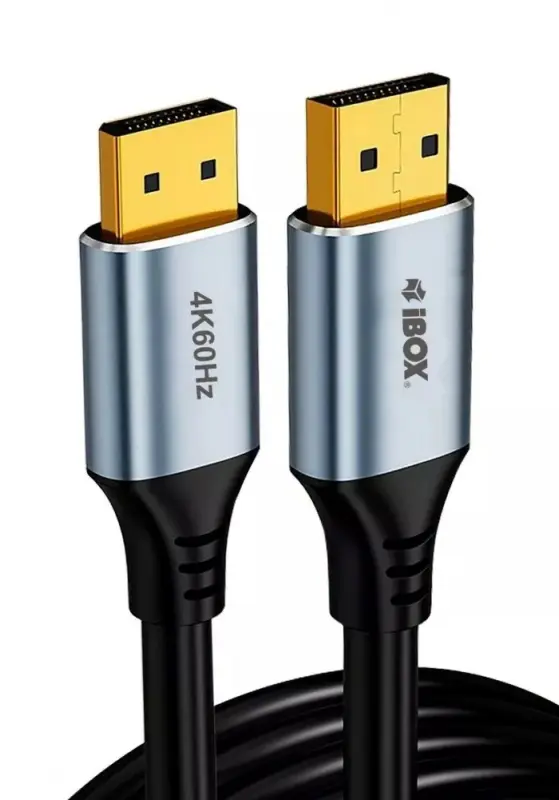 IBOX Kabel DisplayPort 4k60Hz złota wtyczka