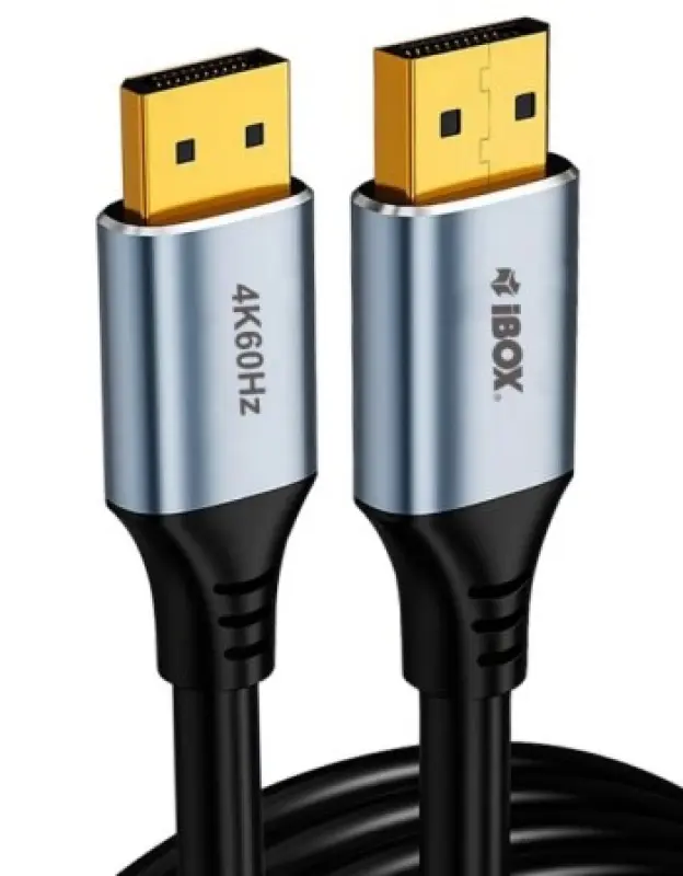 IBOX Kabel DisplayPort 4k60Hz złota wtyczka