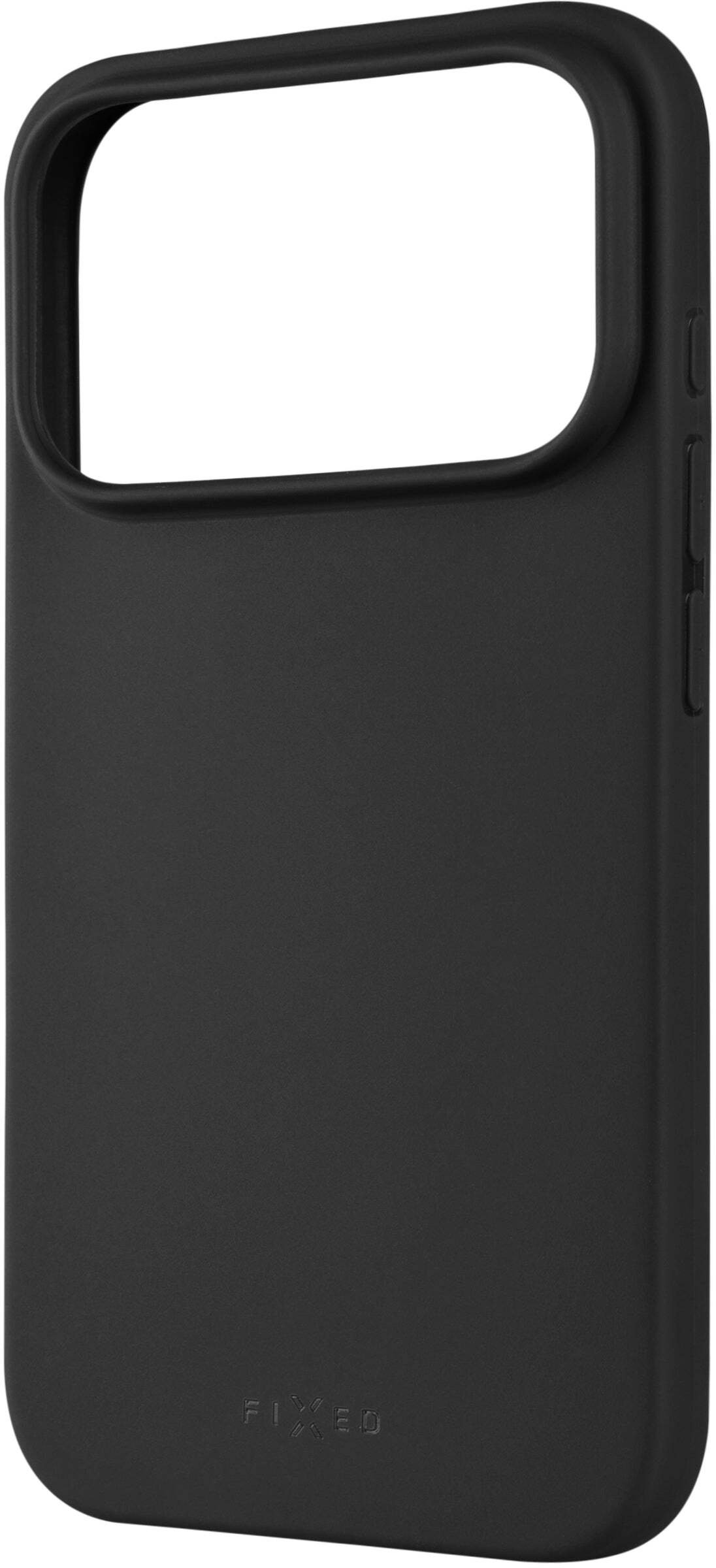 Fiksēts aizmugures gumijas pārvalks FIXED Story Apple iPhone 17 Pro, Melns