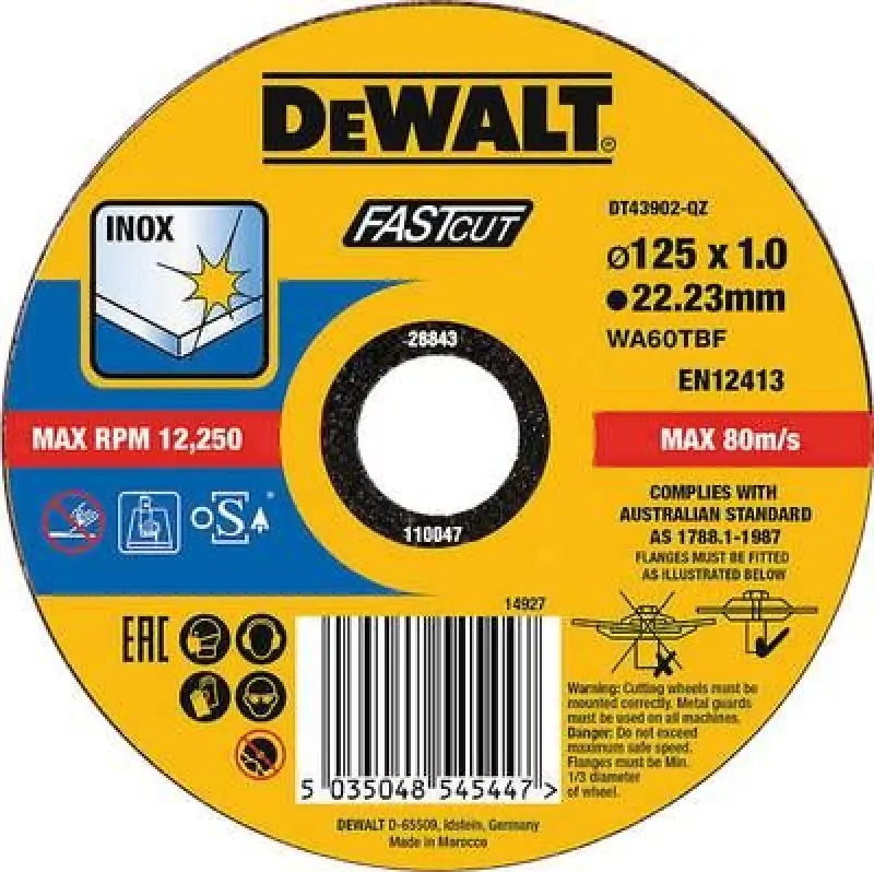 Dewalt tarcza do metalu 125x1,0mm
