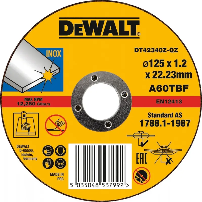 Dewalt tarcza do cięcia metalu 125x1