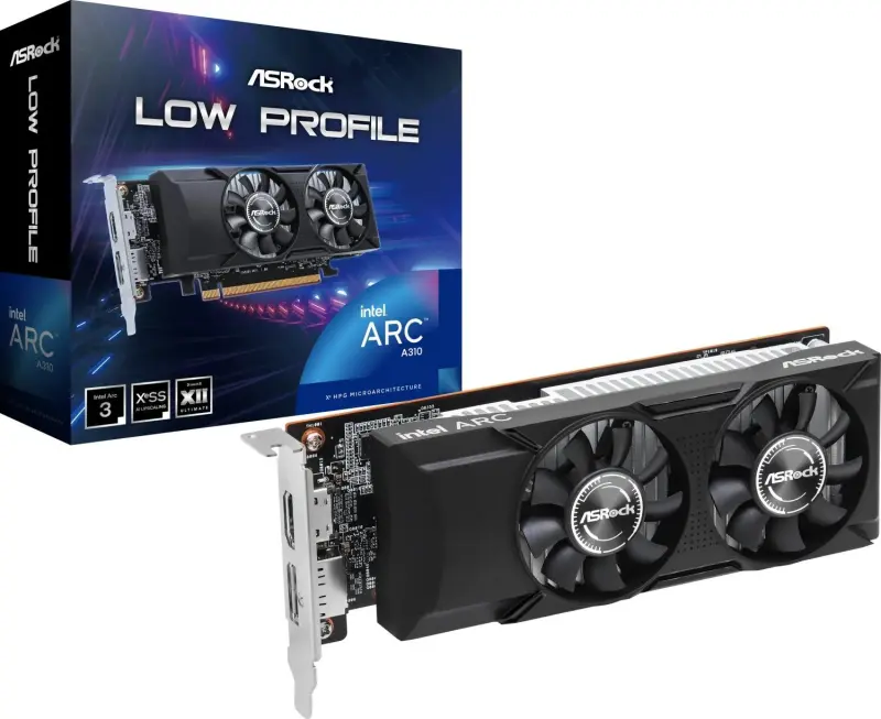 ASRock Arc A310 zema profila videokarte