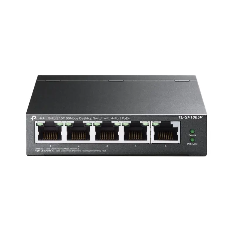 TP-Link 5-Portu 10/100Mbps galda PoE slēdzis