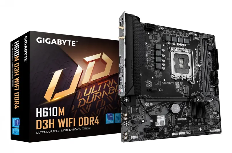 Mātesplate GIGABYTE H610M D3H WIFI, H610