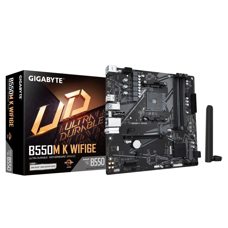 GIGABYTE B550M K WF6E AM4 4xDDR4