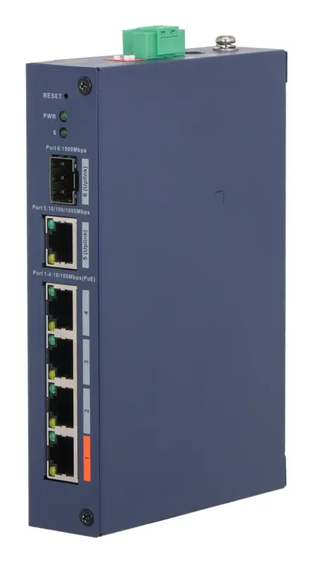Pārvaldāms rūpnieciskais slēdzis DAHUA CHS4106-4ET-60 —
