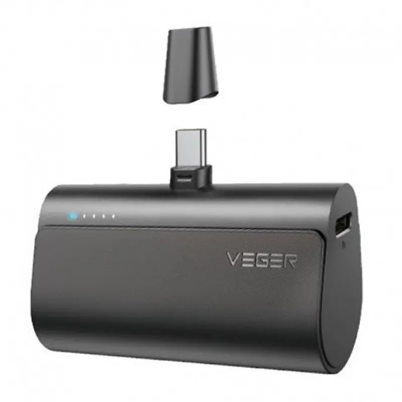 Powerbank Veger W0556P 5000mAh Melns -