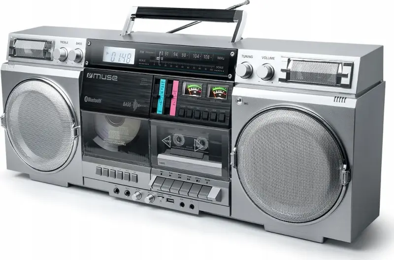 Radioatskaņotājs Muse M-380 GBS GHETTO sudraba