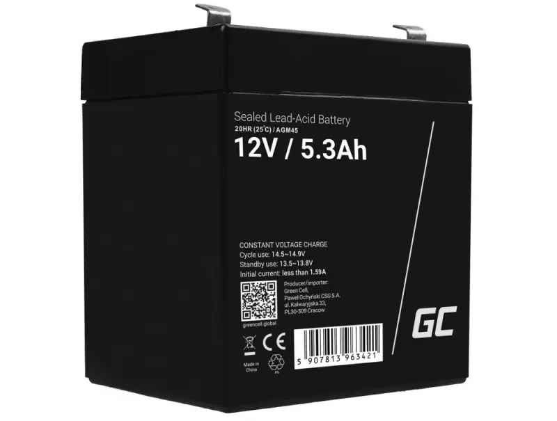 Green Cell AGM45 UPS battery Sealed