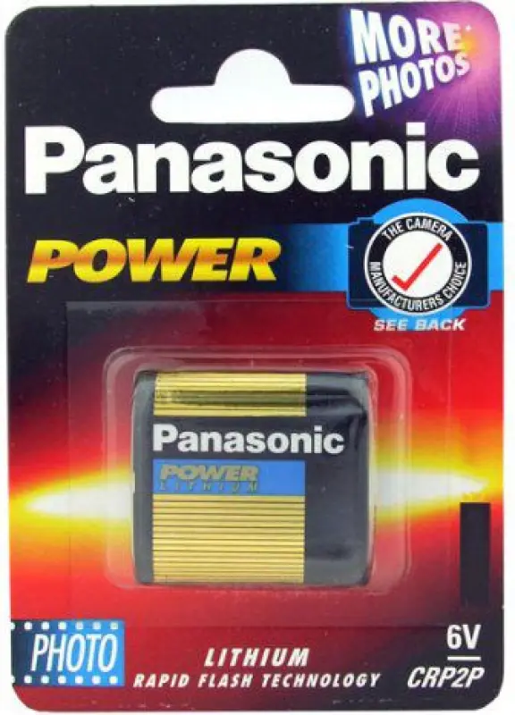 Panasonic Fotoakumulators CR-P2 850 mAh, 1