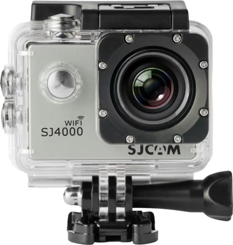 SJCAM SJ4000 WiFi kamera sudraba krāsā