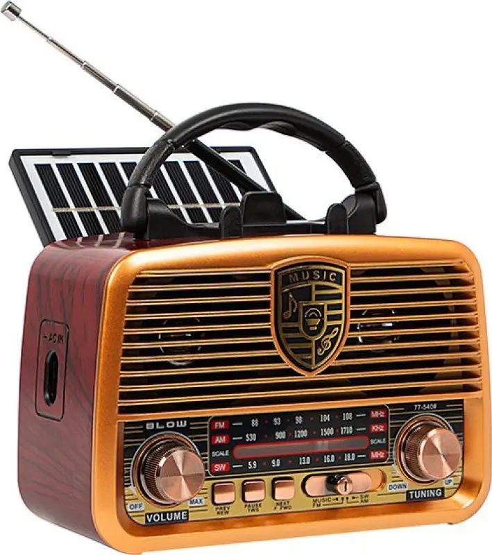 Blow pārnēsājamais analogais AM/FM radio ar