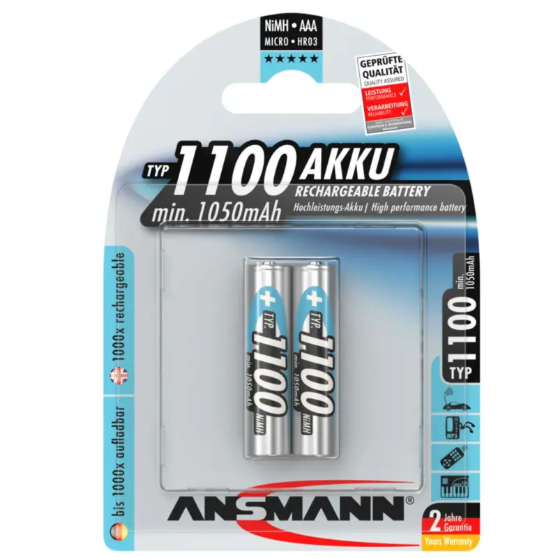 ANSMANN AAA NiMH 2x1100mAh - 5035222