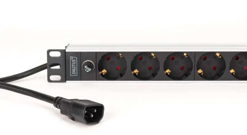 DIGIT 1U Alu PDU, iebūvējams skapī