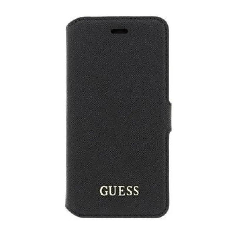 Guess Saffiano Book Case Black for