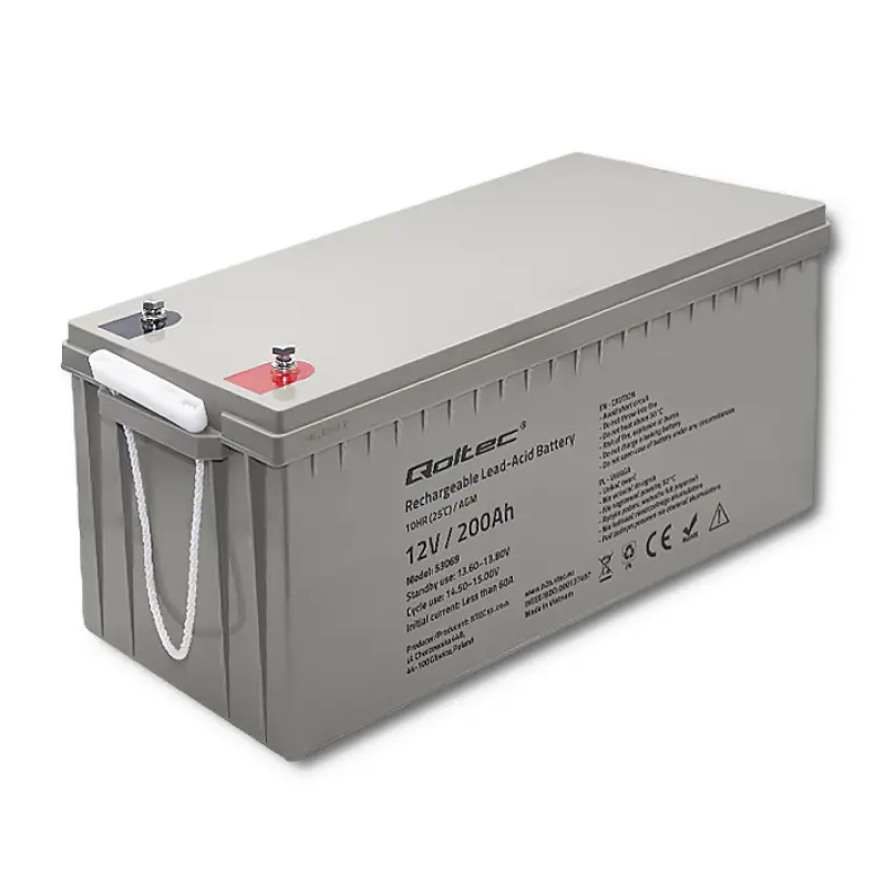 Qoltec AGM akumulators | 12V |