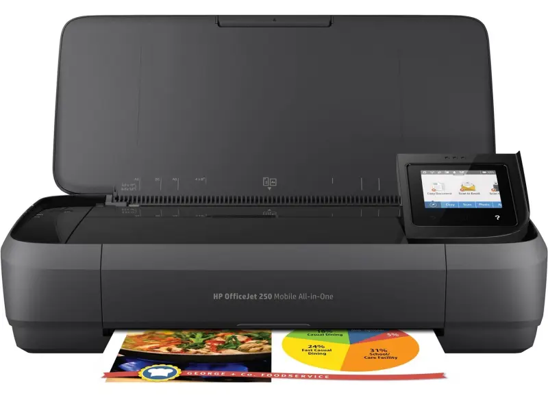 HP OfficeJet 250 Pieslēdzams portatīvais printeris