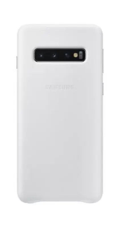 Samsung Galaxy S10 Leather cover White