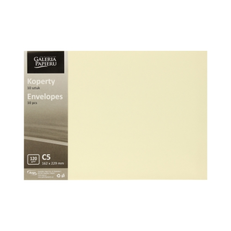 Krāsainas aploksnes Galeria Papieru C5, 120g/m2