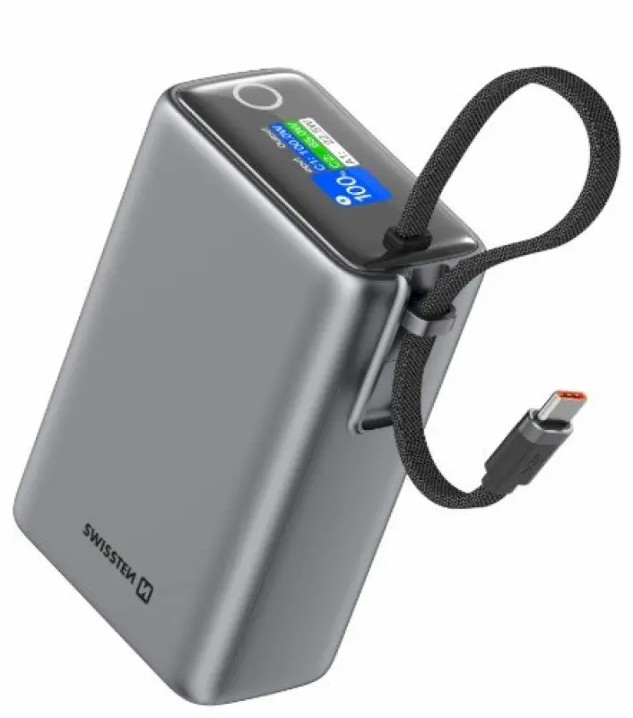 SWISSTEN PowerBank 25000 mAh 100W Grey