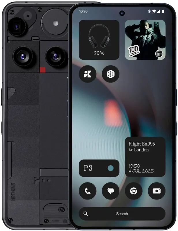 Nothing Phone 3 5G 12/256GB Melns