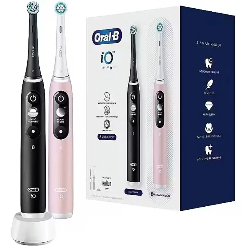 ORAL-B iO6 Duo Black/Pink Sand -