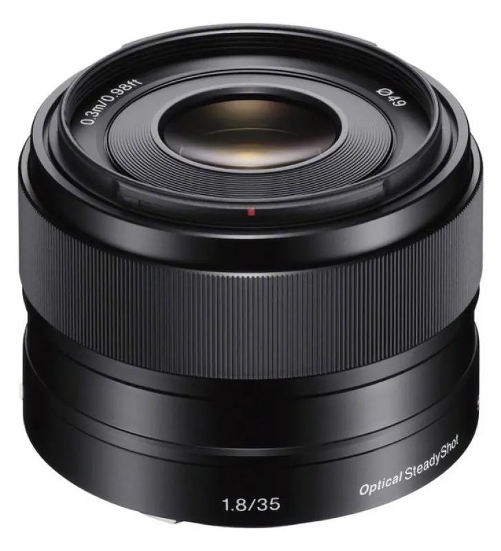 Sony 35 mm f/1.8 E‑stiprinājums
