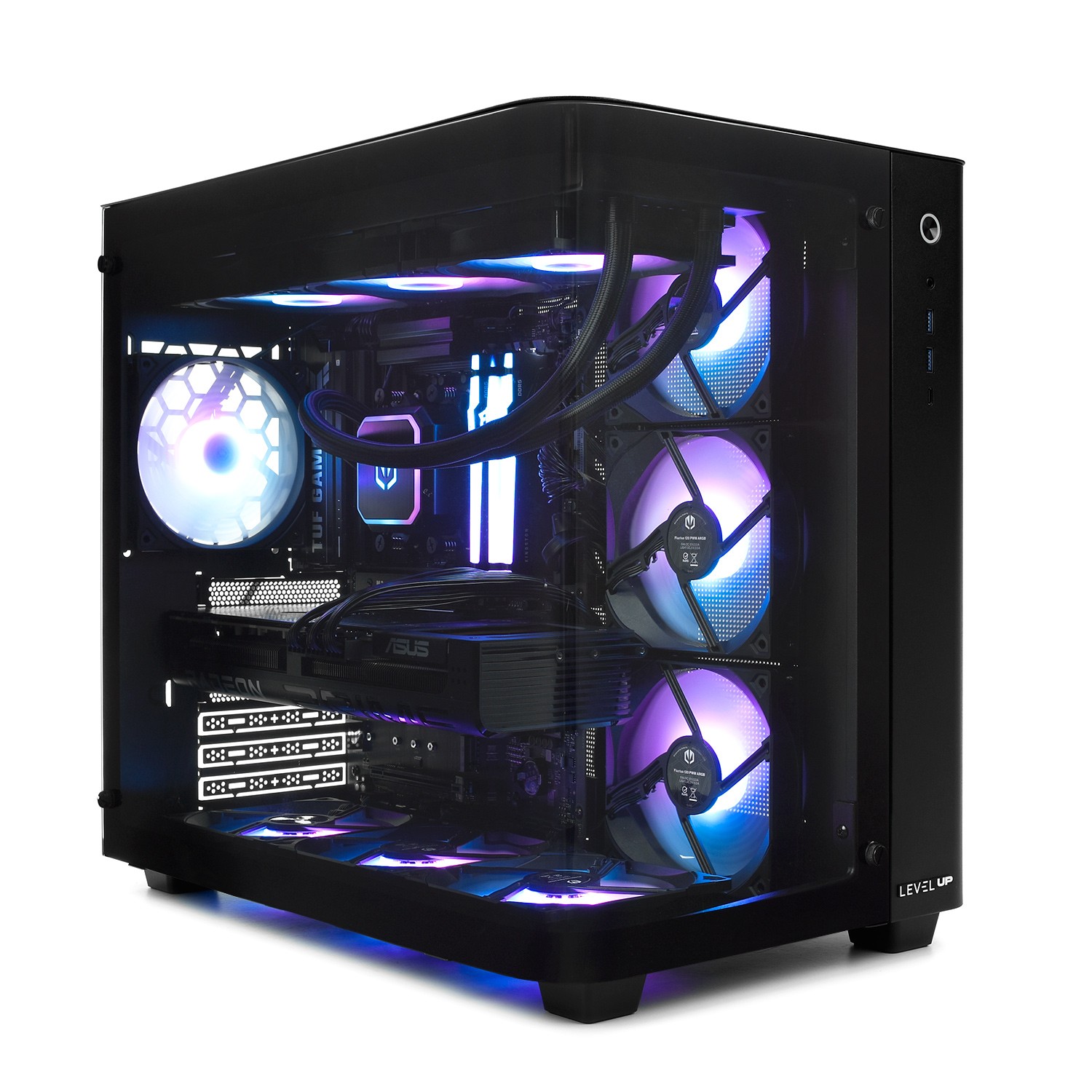 Level UP [F01] Ryzen 7 | RX 9070 XT | 32GB RAM | 2TB Glabāšana