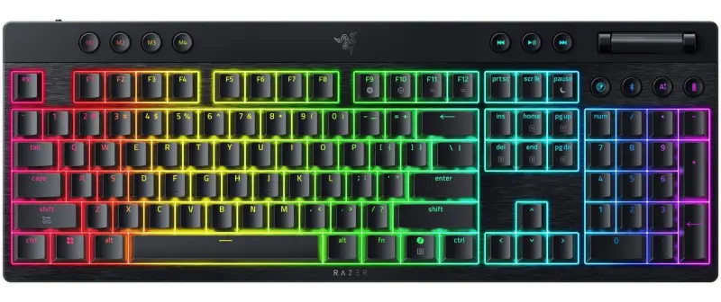 Razer BlackWidow V4 HyperSpeed Zema Profilā
