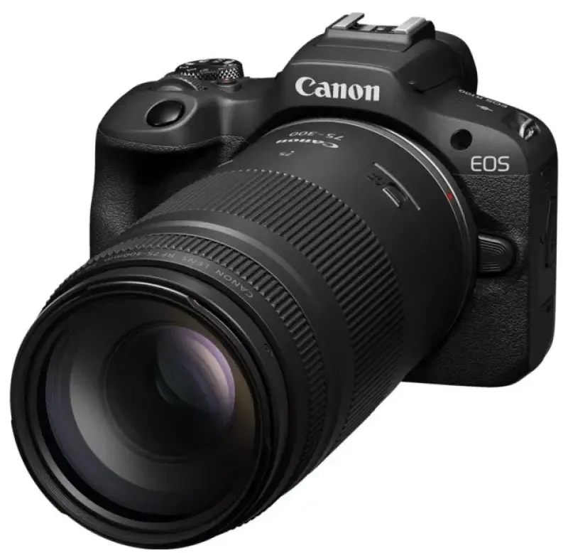 Canon EOS R100 ar RF-S 18-45mm