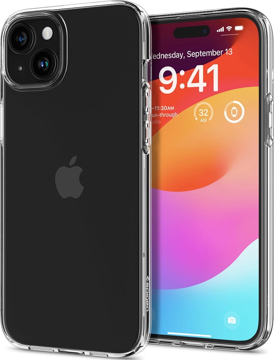 Spigen Liquid Crystal skaidrs korpuss iPhone 15 - Kristāldzidra caurspīdīgums