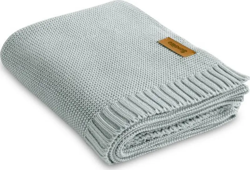 SENSILLO Blanket Bamboo-Cotton 80x100cm Baby Grey