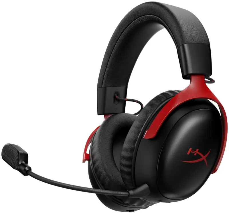 HyperX Cloud III S Bezvadu Sarkanā