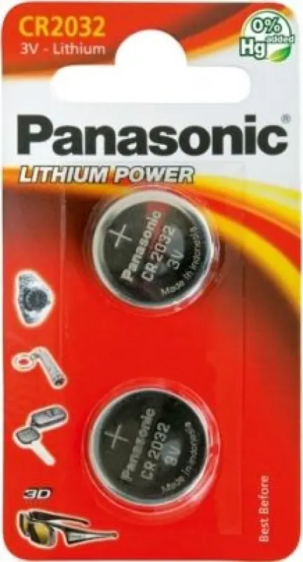 Panasonic litija baterija Lithium Power CR2032