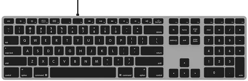 Matias RGB ar apgaismojumu Mac tastatūra