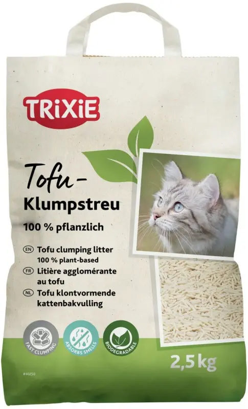 Kaķu smiltiņas Trixie, tofu, kunkuļojošas, 2