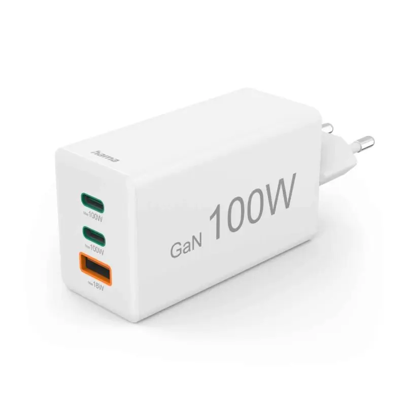 Hama 100W GaN lādētājs – divi