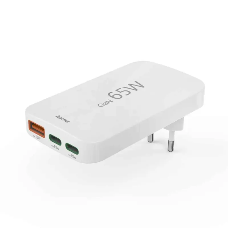Hama 65W salokāms lādētājs ar 2x