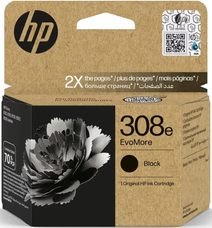 HP No. 308e EvoMore Black 7FP22UE
