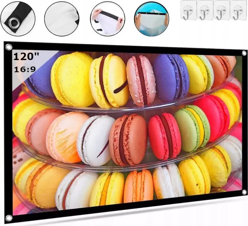 Zenwire 120 collu projektora ekrāns -