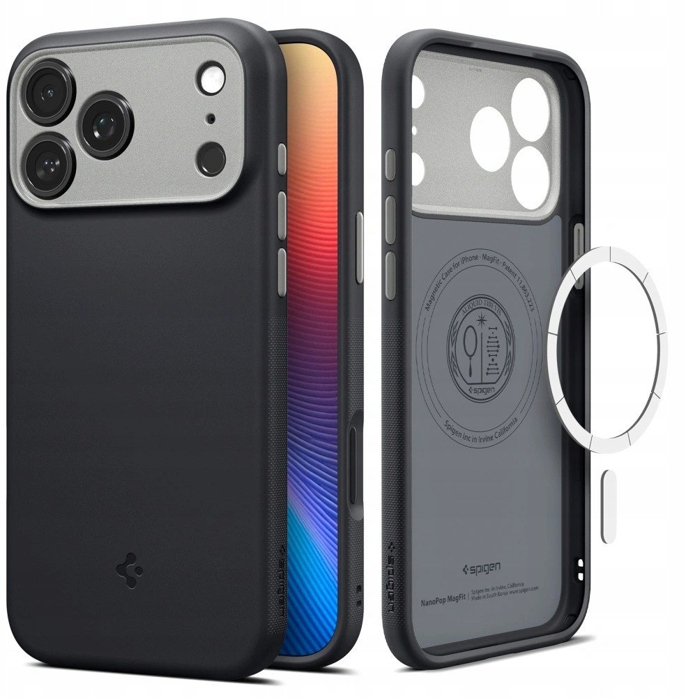 Spigen Nano Pop MagSafe iPhone 17 Pro - Melno sezama