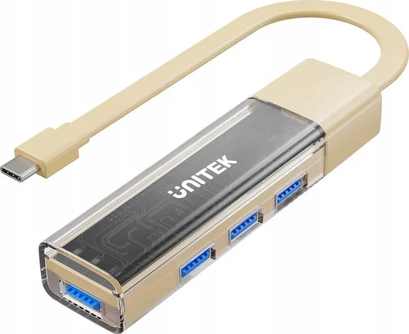 Unitek USB hub — divvirzienu USB‑C/USB‑A