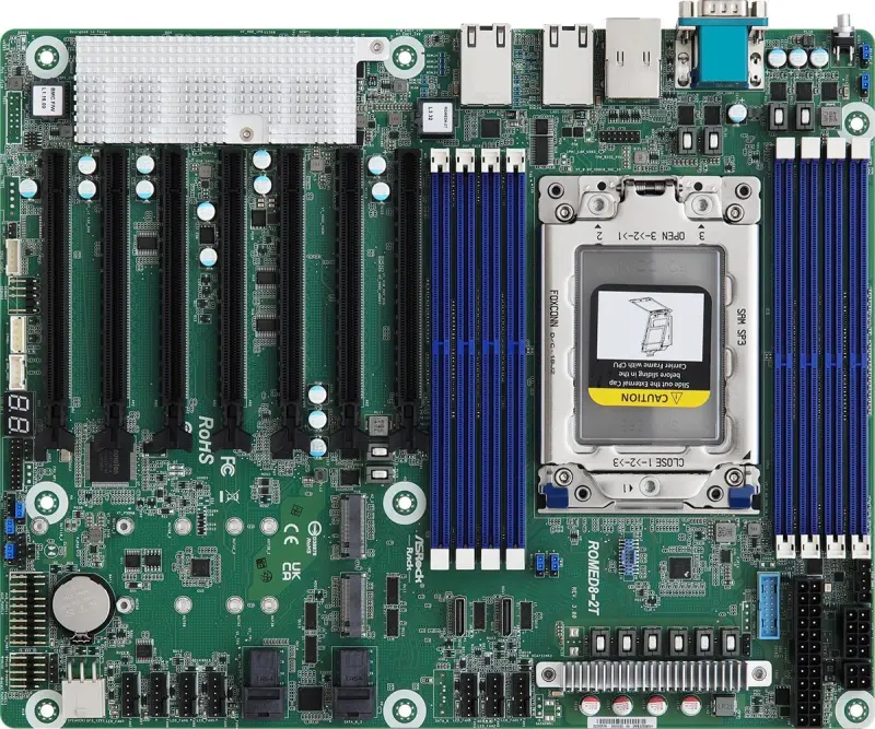 ASRock mātesplate AMD AM4 ROMED8-2T/BCM -
