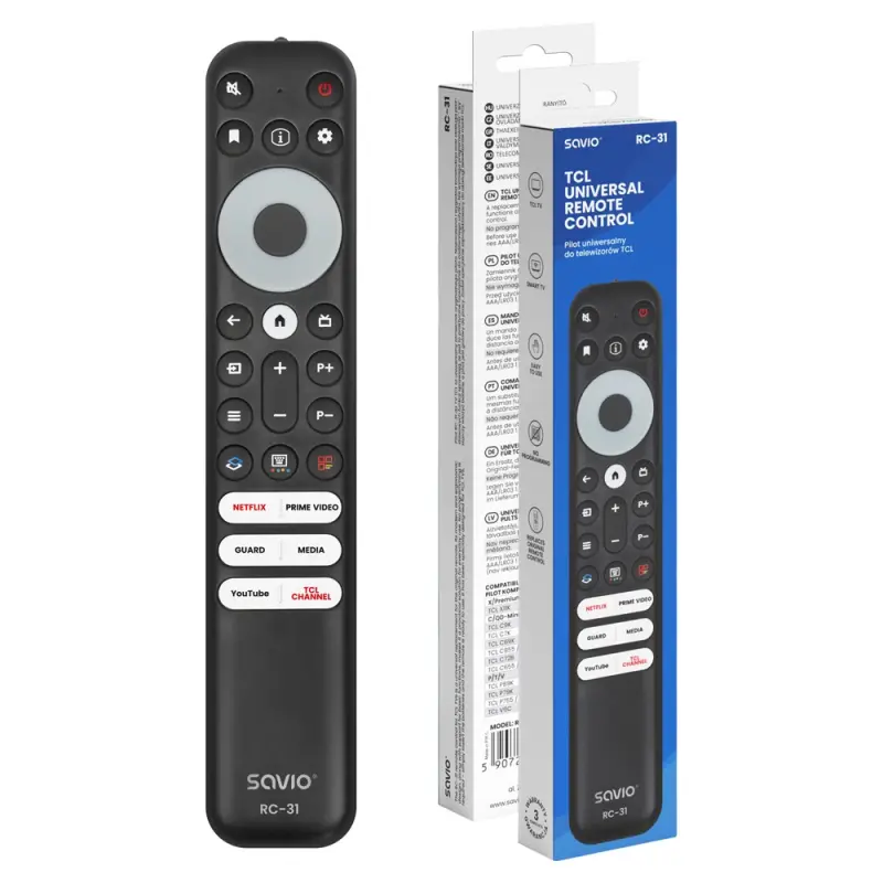 SAVIO RC-31 Universal/replacement remote control for