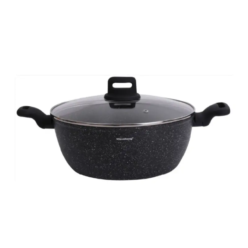 Katls, melns marmors, Ø28cm, 5.71L