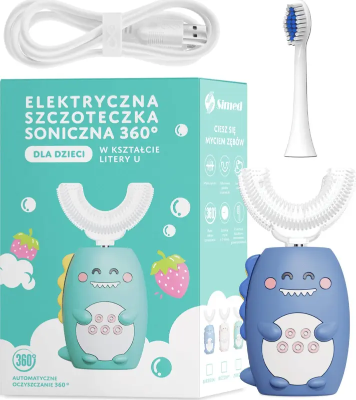 Simed S869 U-veida zobu suka, zila